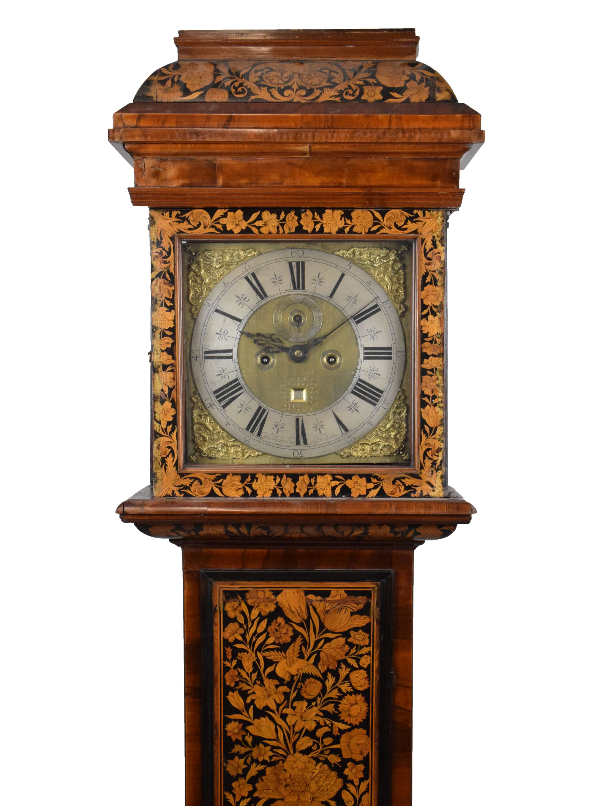 Fine walnut and marquetry 8-day longcase clock George Murgatroyd, London, circa 1700 Sold for £5,800
