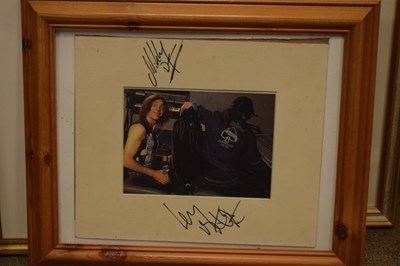 Lot 245 - Group of three autographs - Lemmy, Motorhead, Johnny Depp, and Debbie Harry