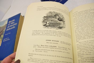 Lot 262 - Books - Bannerman, David Armitage (1886-1979) - Birds of the Atlantic Islands