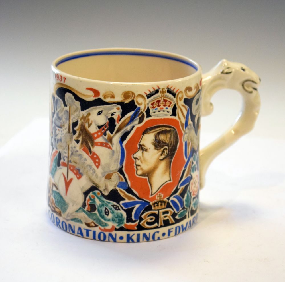 Lot 390 - Burleigh Ware Edward VIII coronation mug