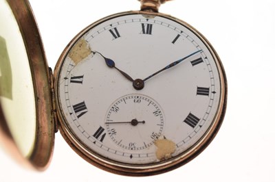 Lot 120 - 9ct gold open face pocket watch