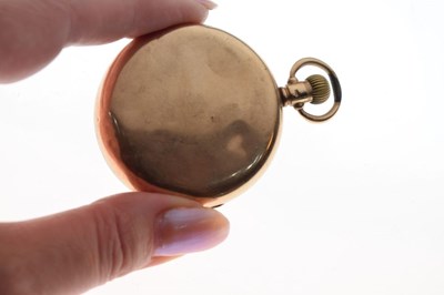 Lot 120 - 9ct gold open face pocket watch