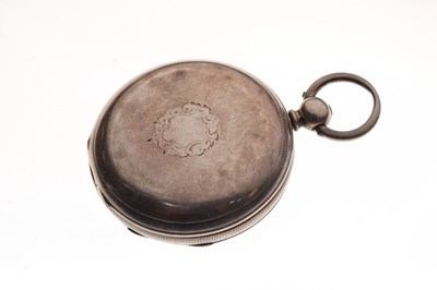 Lot 121 - 19th Century silver open-face pocket watch