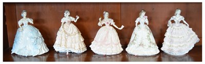 Lot 353 - Five Royal Worcester limited edition figures