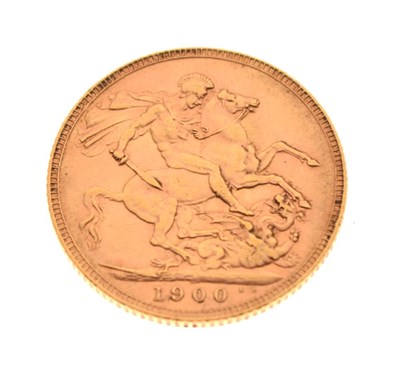 Lot 140 - Coins - Victorian gold sovereign, 1900