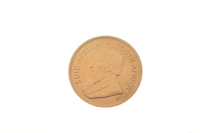 Lot 101 - South African 1oz fine gold Krugerrand coin, 1980