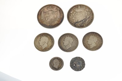 Lot 144 - Quantity of George IV coinage, plus hammered coin