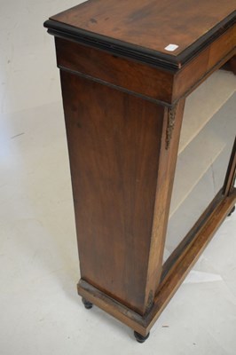 Lot 458 - Late Victorian inlaid walnut pier cabinet