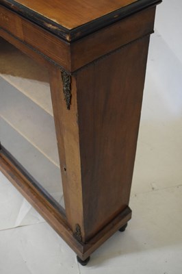 Lot 458 - Late Victorian inlaid walnut pier cabinet
