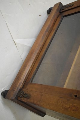 Lot 458 - Late Victorian inlaid walnut pier cabinet