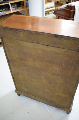 Lot 458 - Late Victorian inlaid walnut pier cabinet