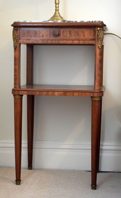 Lot 540 - 19th Century French inlaid walnut etagere