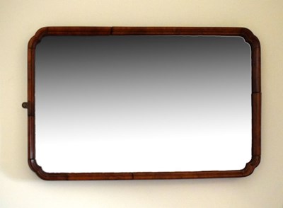 Lot 576 - Early 20th Century walnut framed mirror