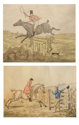 Lot 547 - Pair of framed hunting prints