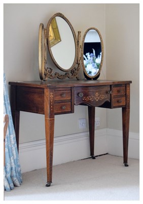 Lot 531 - Edwardian inlaid writing table