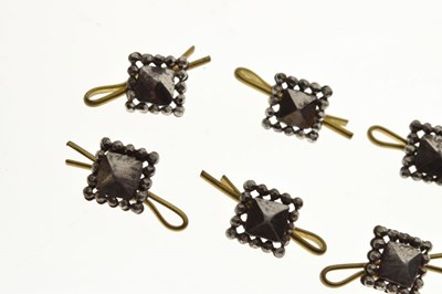 Lot 84 - Collection of ten cut steel buttons