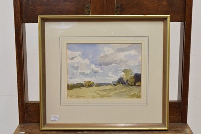 Lot 433 - Edward Wesson (1910-1983) - Two watercolours - Coastal scene, and Rural landscape