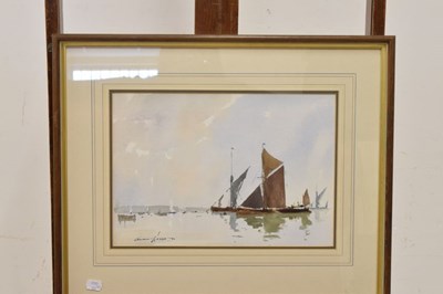 Lot 433 - Edward Wesson (1910-1983) - Two watercolours - Coastal scene, and Rural landscape