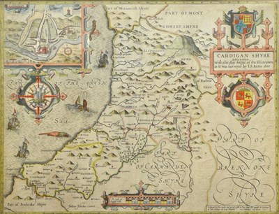 Lot 144 - John Speed - Map of Cardiganshire