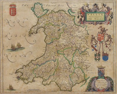 Lot 146 - Johannes Blaeu - Map of Wales
