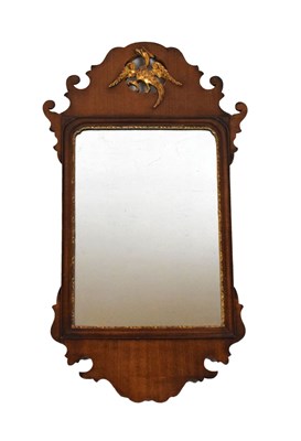 Lot 571 - Georgian-style fret-frame wall mirror