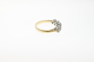 Lot 4 - 18ct gold five stone diamond ring