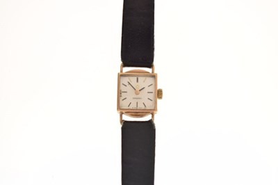 Lot 125 - Lady's 9ct gold Omega wristwatch