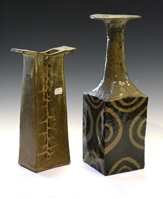 Lot 396 - Two studio pottery vases