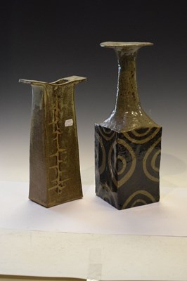 Lot 396 - Two studio pottery vases