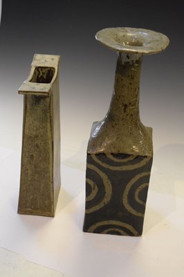 Lot 396 - Two studio pottery vases