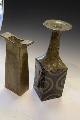 Lot 396 - Two studio pottery vases