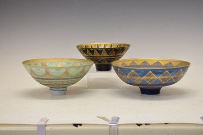 Lot 484 - Mary Rich (1940-2022) three studio pottery bowls