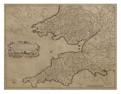 Lot 143 - Mercator, uncoloured antique map of the South West of England