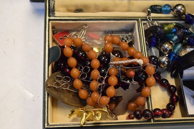 Lot 106 - Quantity of costume jewellery & jewellery box