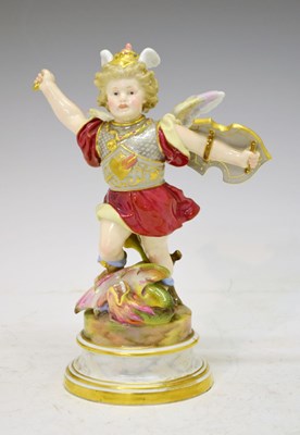Lot Meissen figure - 'Victorious Cupid'