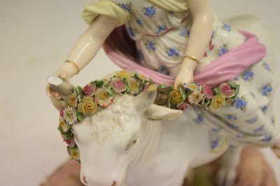 Lot 333 - Meissen figure - Europa and the Bull