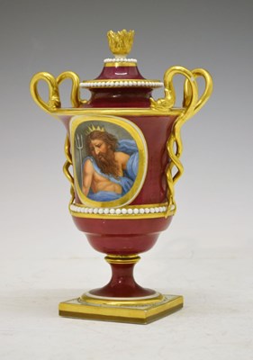 Lot 336 - Flight Barr & Barr vase and cover - Neptune