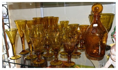 Lot 389 - Quantity of Biot glass