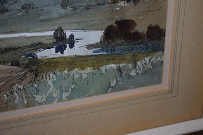 Lot 432 - Edward Wesson, RI, (1910-1983) - Watercolour - The Arun at North Stoke