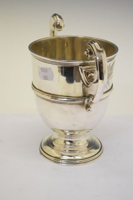 Lot 89 - George V Irish silver twin handle trophy - The Dublin Bay Sailing Club
