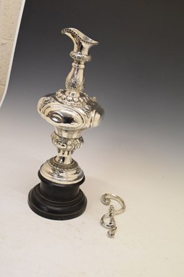Lot 83 - Victorian Irish silver replica of the 'Auld Mug' America's Cup Trophy