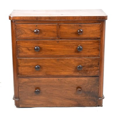 Lot 516 - Victorian mahogany chest of drawers