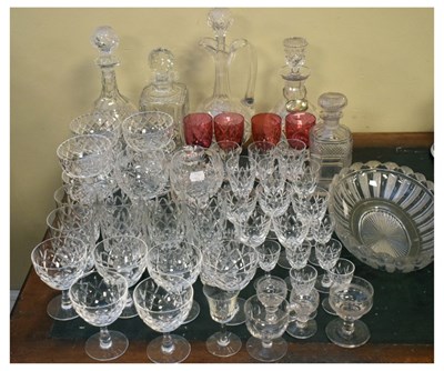 Lot 546 - Quantity of glassware and decanters