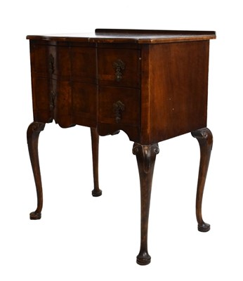 Lot 482 - Side table fitted two drawers