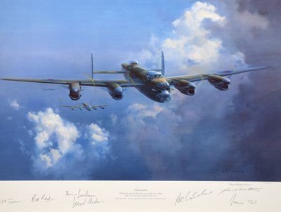 Lot 302 - Frank Wootton - Signed limited edition print - 'Lancaster', 782/850