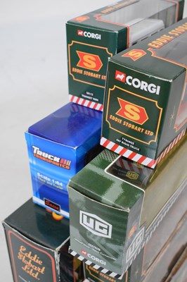 Lot 333 - Thirteen Corgi 'Eddie Stobart' diecast model vehicles and Saico lorry
