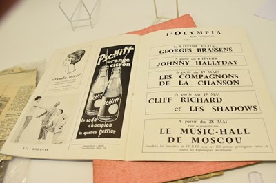Lot 124 - Beatles Interest - Two Beatles concert tickets for the 25th January 1964, Paris, etc.
