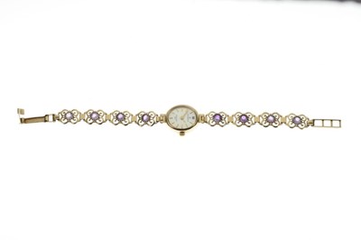 Lot 58 - Sovereign - Lady's 9ct gold lady's quartz bracelet watch