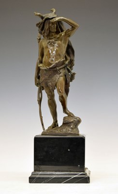 Lot 186 - After Paul Ludwig Kowalczewski (1865-1910) - Bronze of a Germanic warrior