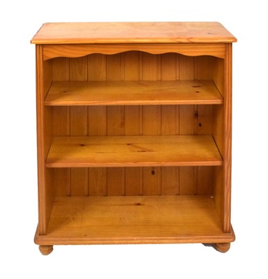 Lot 548 - Pine open bookcase